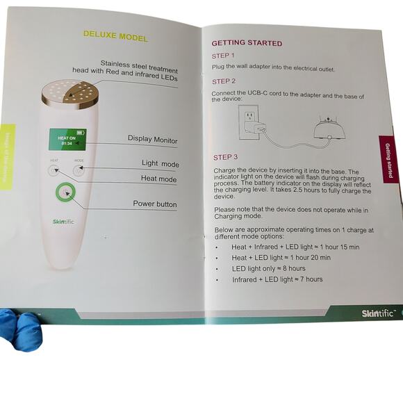 Skintific 7in1 LED Xtra Strength Wand Reduces Wrinkles Boosts Collagen & Elastin - Picture 13 of 16